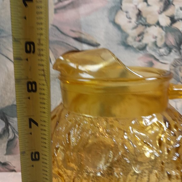 Vintage Anchor Hocking Lido Gold Pitcher and Glasses Set 🌟 - Picture 10 of 11
